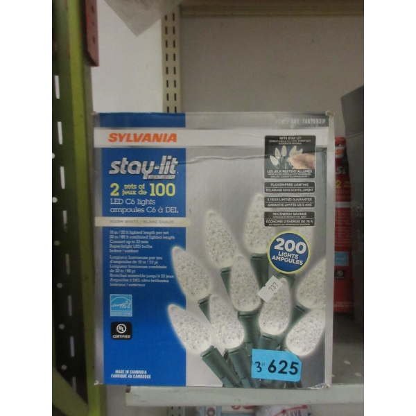 3 Sets of Sylvania Clear LED C6 Light Strings
