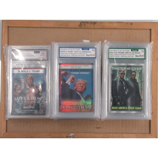 6 Donald Trump & 7 Trump & Elon Musk Trading Cards