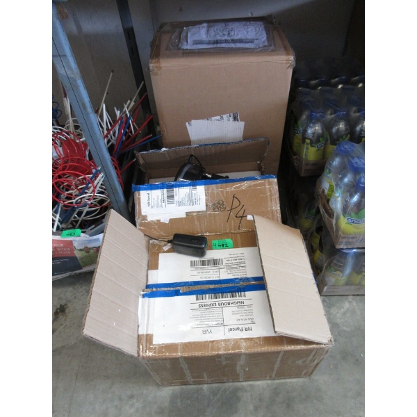 4 Assorted New Light Fixtures - Table & Ceiling Lights
