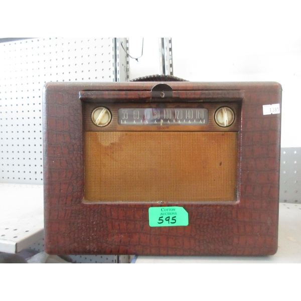 Vintage Marconi Portable Radio - Drop Down Face Plate