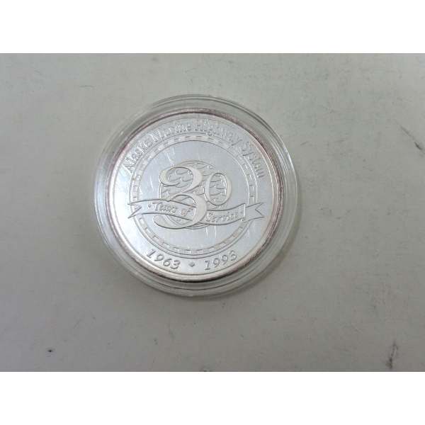 1 Oz .999 Silver Alaska Marine Highway System Round 