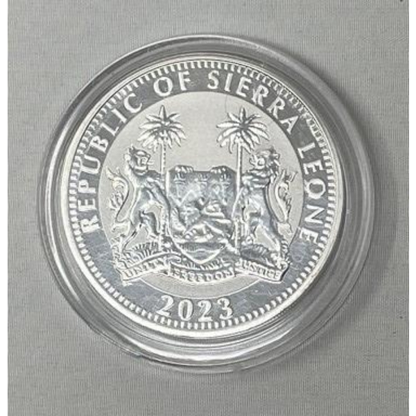 1 Oz .999 Silver Republic of Sierra Leone Coin 