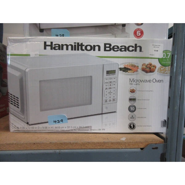 Hamilton Beach 700 Watt 0.7 Cu. Ft. Microwave