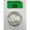 Image 1 : 2 Oz .999 Silver The Texas Mint 2-Sided Round 