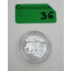 Image 1 : 1 Oz .999 Silver African Wildlife Elephant Coin 