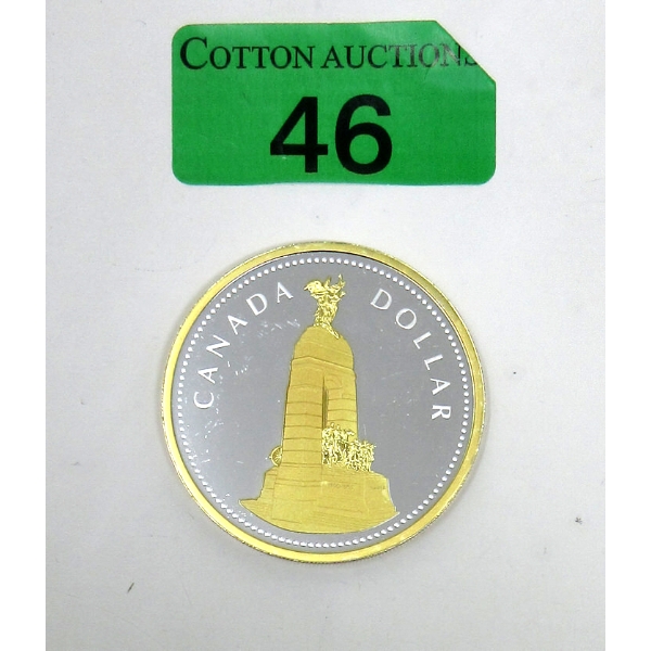 2 Oz .9999 Silver 2018 War Memorial Colorized Coin