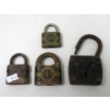 Image 1 : 4 Vintage Padlocks - No Keys