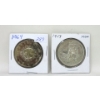 Image 1 : One 1958 & One 1964 Canada 80% Silver Dollar Coin
