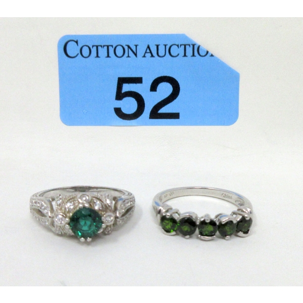 2 x Sterling Silver Estate Rings 