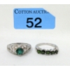 Image 1 : 2 x Sterling Silver Estate Rings 