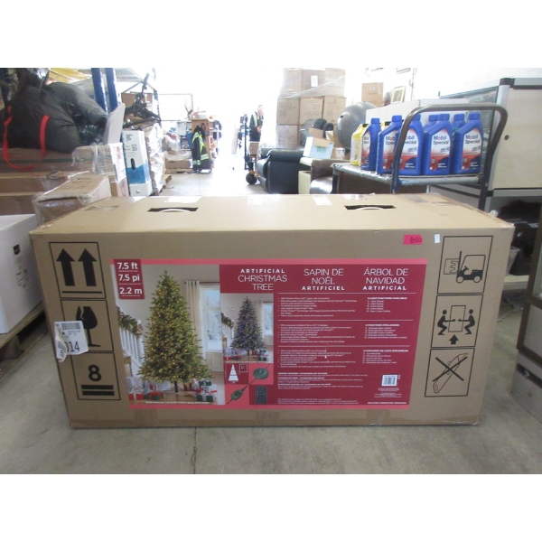 7.5' Artificial Christmas Tree with Micro LED Lights