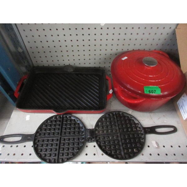 3 Piece Lot of Preowned Cookware 