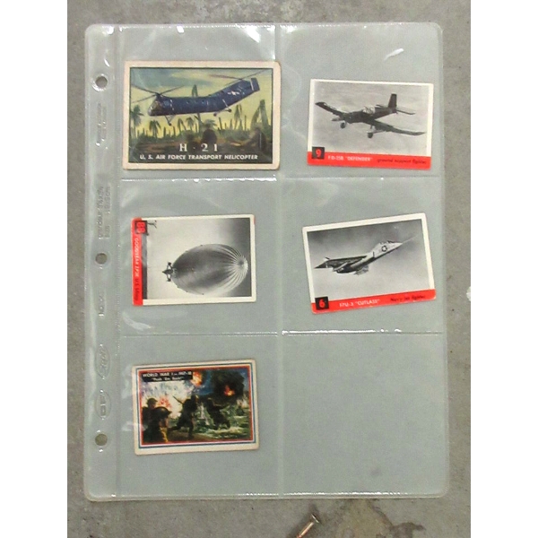 5 Vintage T.C.G. Airplane Trading Cards