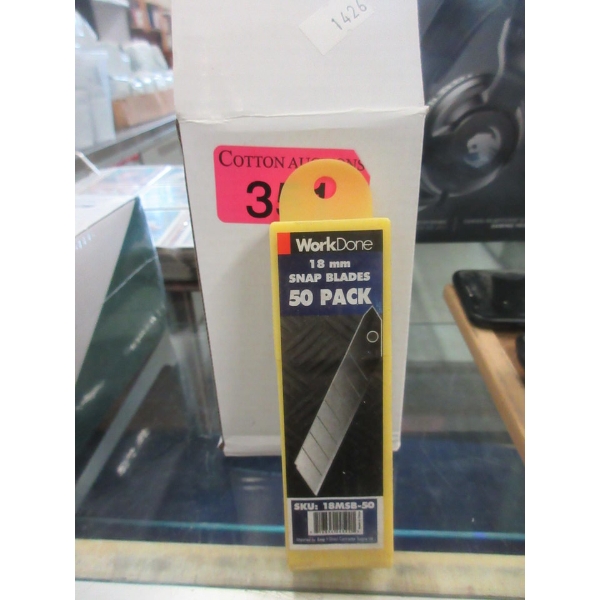 New Box of 6 Packs of 50 Snap Blades - 18 mm