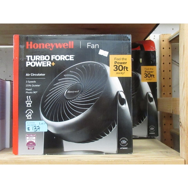 2 Honeywell Turbo Force Power+ Air Circulators