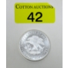 Image 1 : 1 Oz .999 Silver Eagle Silver Trade Unit Round 