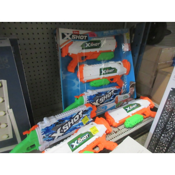 Pack of 3 & 3 Loose XShot Water Guns 