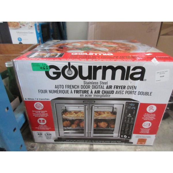 Gourmia Auto French Door Air Fryer Oven 