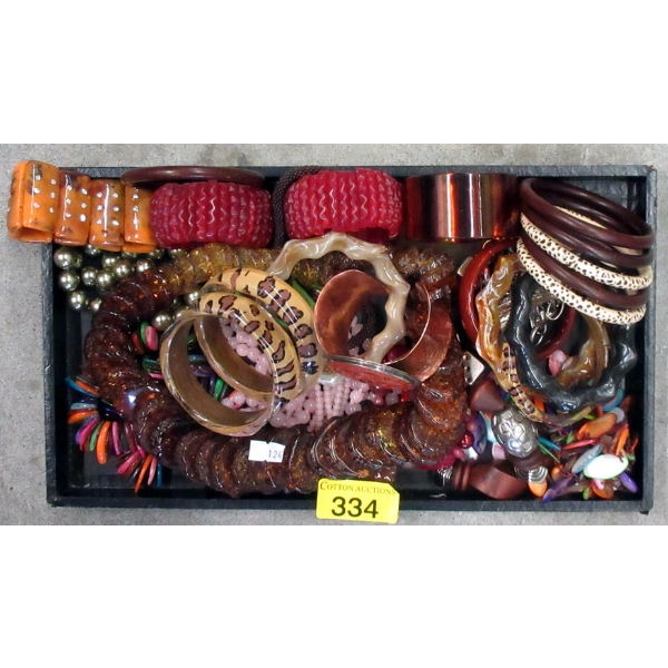 Tray of Statement Fashion Jewelry - Some Vintage