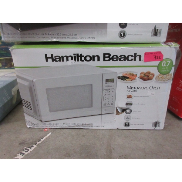 Hamilton Beach Microwave Oven - White