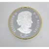 Image 2 : 1 Oz .9999 Silver 2014 Perched Bald Eagle Gold Plated Coin 