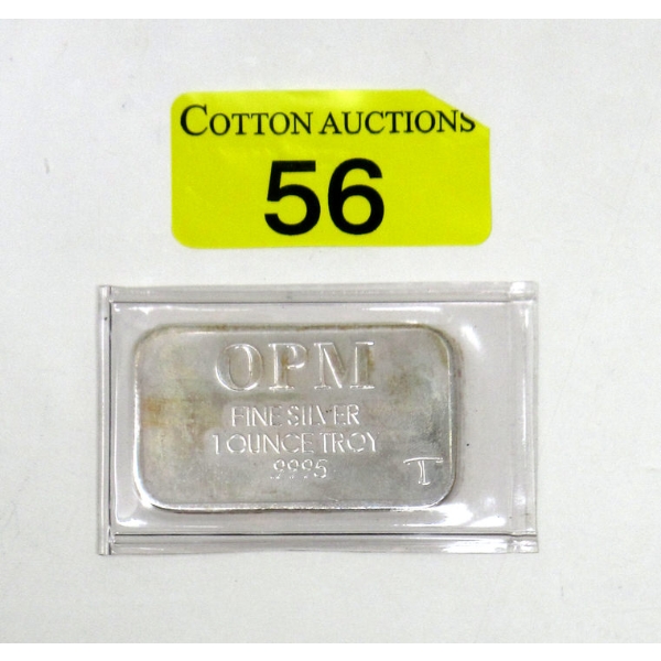 1 Oz .9995 Silver OPM Bar 