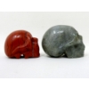 Image 4 : 20 Gram Flame Jasper & 32 Gram Larvikite 3D Skulls