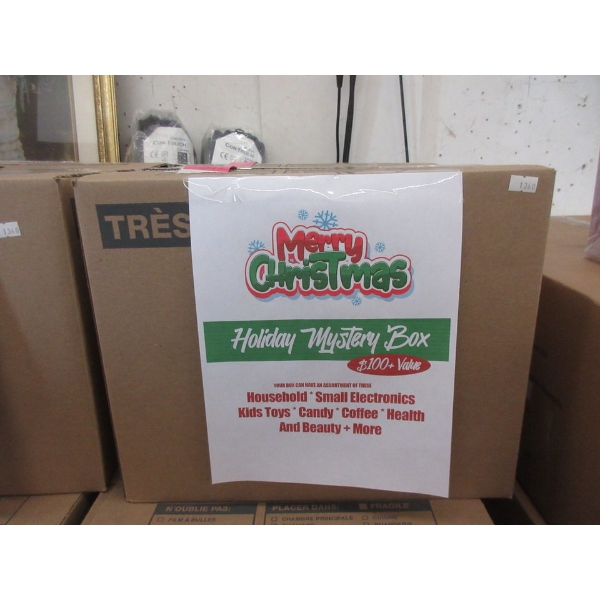 Sealed Holiday Mystery Box of Assorted Items