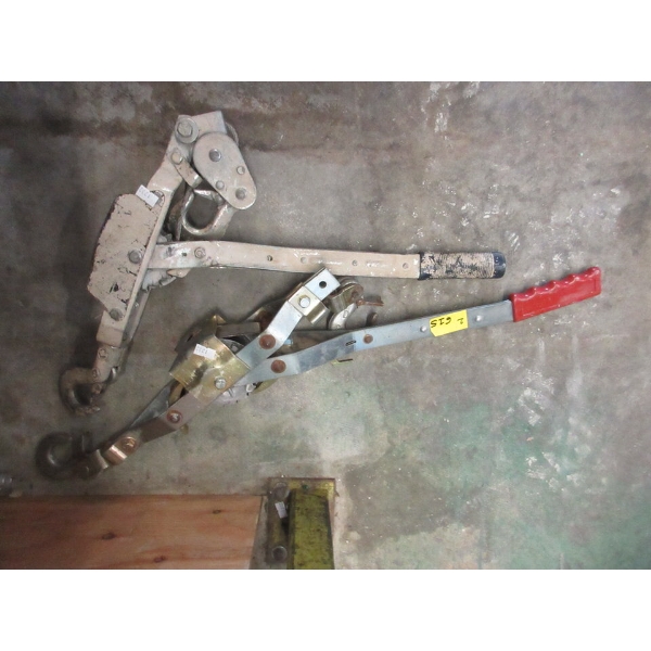2 Come Along Winches - Preowned - As Is