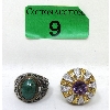 Image 1 : 2 x Sterling Silver Estate Rings 
