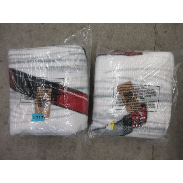 2 New S & Co. Multicolour Plush Throw Blankets