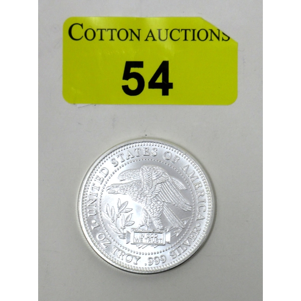 1 Oz .999 Silver USA Eagle Round 