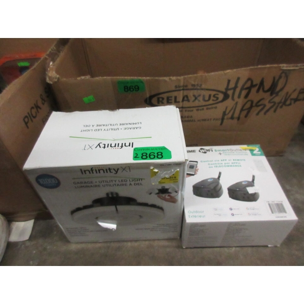 Pack of Prime WiFi Plugs & 1 LED Garage Light