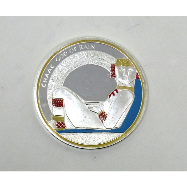 25 Gram .999 Silver 2015 Gods of Maya Series-Ah Bolom Tzacab Coin 