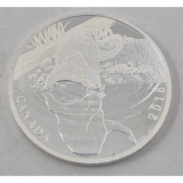 1/2 Oz .9999 Silver Reflections of Wildlife: Beaver Coin 