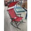 Image 1 : New Red Rocking Patio Chair with Sun Shade