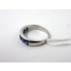 Image 7 : Three .925 Sterling Silver Crystal Gemstone Rings 