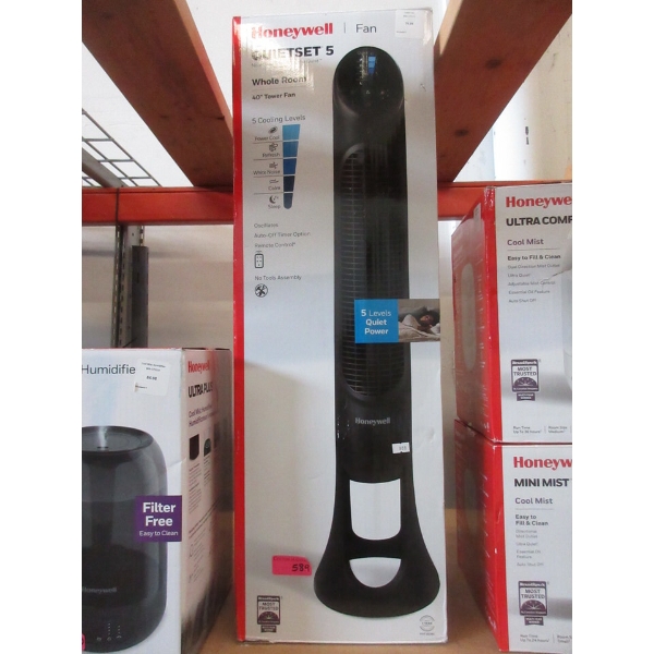 Honeywell Quietset 5 Whole Room 40" Tower Fan