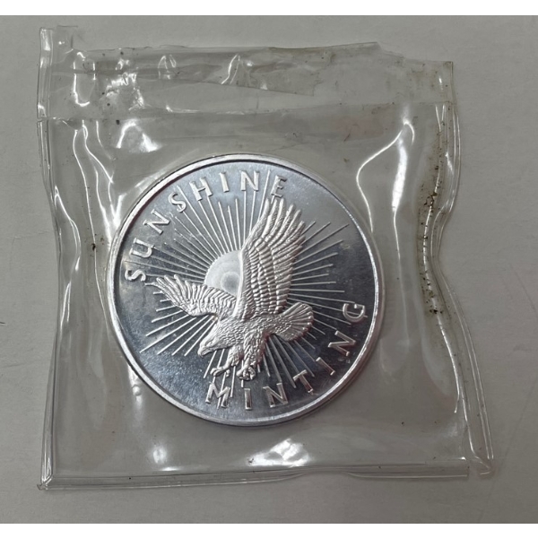 1/2 Oz .999 Silver Sunshine Minting Round 