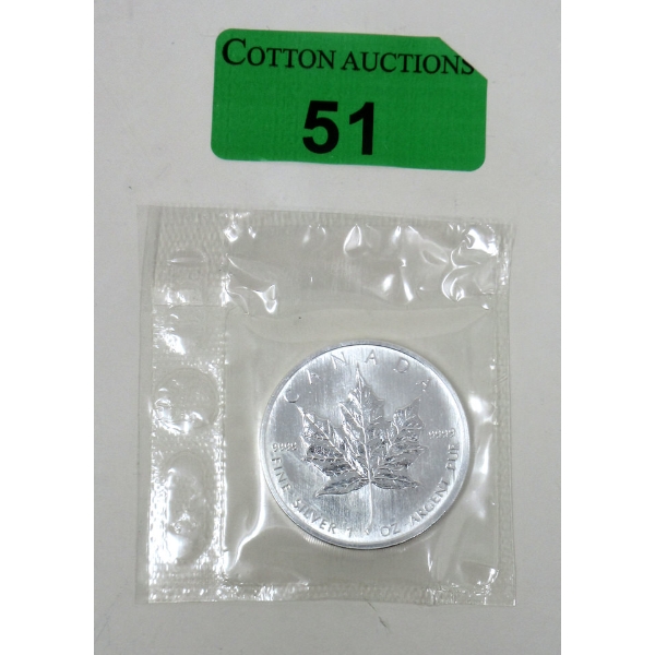 1 Oz .9999 Silver 2006 Flex Sealed Maple Leaf Coin