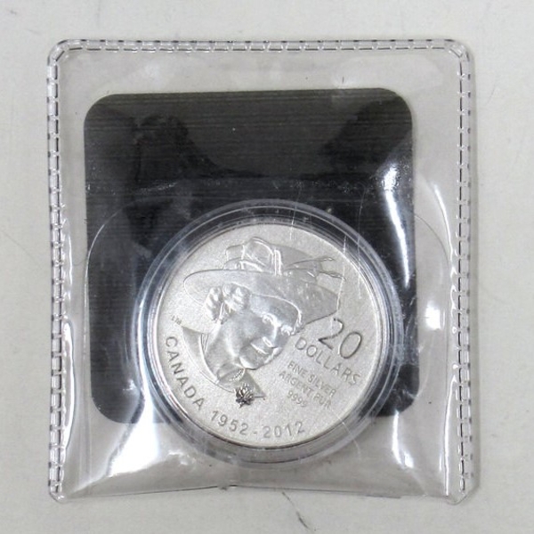 .9999 Silver 2012 Diamond Jubilee $20 Coin 