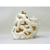 Image 3 : Kenneth Jay Lane White Enamel Coral Branch Cuff Bracelet 