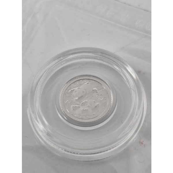 1 Gram .999 Fine Platinum 40th Anniversary Panda Coin 