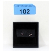 Image 2 : New 10 KT White Gold Garnet Stud Earrings 