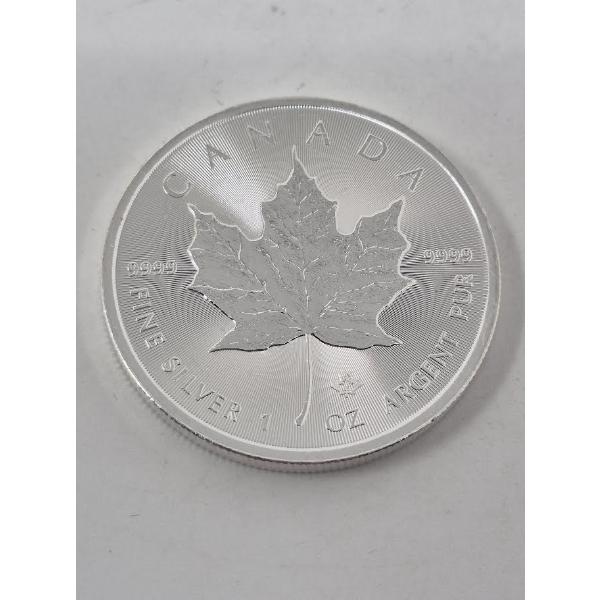 1 Oz .9999 Silver 2025 Canada Maple Leaf Coin
