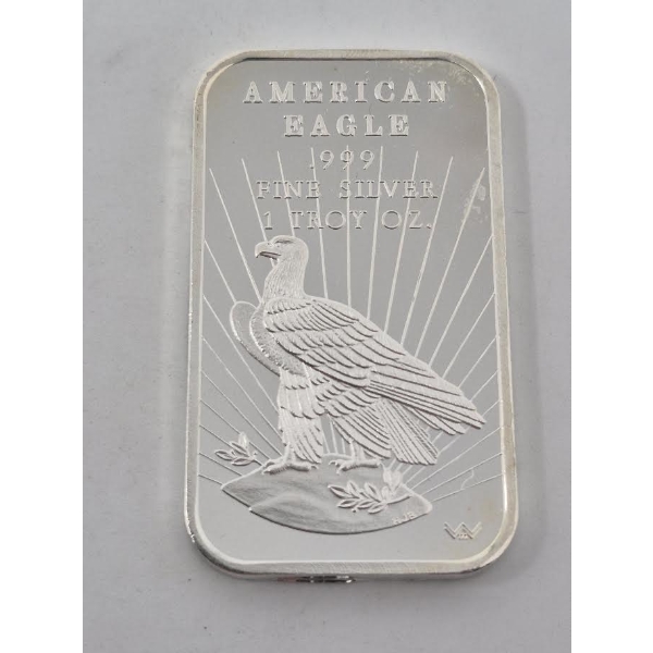 1 Oz .999 Silver American Eagle Bar