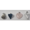 Image 3 : 15 x Hand-Carved Gemstone Pendants 
