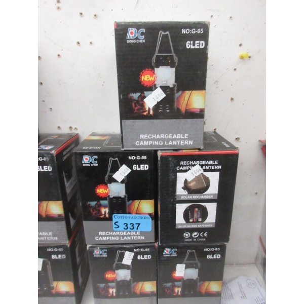 5 New Mini LED Camping Lanterns in Boxes