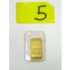 Image 1 : 5 Gram .9999 Fine Gold Johnson Bar 