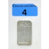 Image 1 : 1 Oz .999 Silver Johnson Matthey Bar 